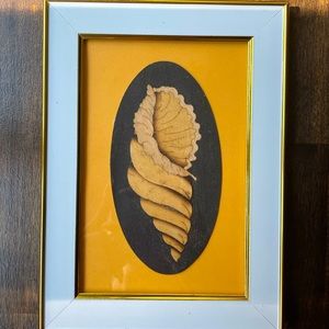 Wooden Seashell 🐚 Wall Art